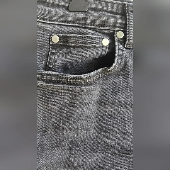 ZARA Skinny Black  Grey Jeans Denim Stretching Slits size 10 - Picture 2 of 6